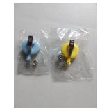 APPEARS NEW - Medical Retractable Clip-On Badge Holder, Sun & Stethoscope (2 Pack)