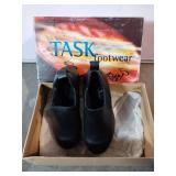 APPEARS NEW - TASK Footwear Romeo Black Leather Slip Resistant Shoes for EMT/Medical (Size 5.5)  - Retail: $85