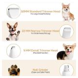 Pre Owned Masagotti Dogs Hair Clippers Grooming Kit with Nail Grinder, 4 in 1 Cordless Electric Trimmer Low Noise USB Pet Clippers for Dogs Cat,Grooming Paws, Eyes, Ears, Face,Matted Hair - Retail: $5