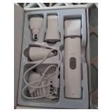 Pre Owned Masagotti Dogs Hair Clippers Grooming Kit with Nail Grinder, 4 in 1 Cordless Electric Trimmer Low Noise USB Pet Clippers for Dogs Cat,Grooming Paws, Eyes, Ears, Face,Matted Hair - Retail: $5