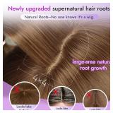 Eawwii Long Ginger Wig with Bangs for Women,4x4 Realistic Scalp, Free Parting,Layered Hairstyle Synthetic Heat Resistant for Daily Party Use 26 inch - Retail: $33