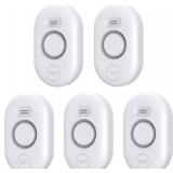 5 Pack Water Leak Detectors for Home, 100dB Water Sensor Alarm for Basement,Flood Leakage Detection Devices for Pipe/Drain/Sink/Faucet Drip Alert,Floor Flooding in Bathroom/Kitchen/Toilet/Laundry Room
