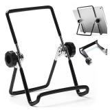 VOVIGGOL Adjustable Tablet Stand Holder, Non-Slip Foldable Holder Cradle Fit for 9-12.9\" Tablets, iPad, Samsung and Kindle Fire, Display Stands Picture Frame Stand for Photos (Large Black) - Retail: 