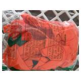 KOFECIT 3 PCS Halloween Pumpkin Poncho for Women,Pumpkin Cape Costume with Headband and Candy Bag,Halloween Costume for Women Adults - Retail: $13