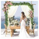 WONICE Artificial Italian Ruscus Vines, 3Pcs/75 Silk Vine Garland with Green Leaves, Fake Hanging Plants Greenery Decor for Home, Bedroom, Wall, Party, Wedding Decoration(75inch/3pcs/Vines) - Retail: 