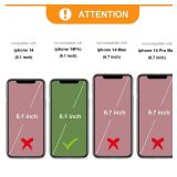 Bocasal Crossbody Wallet Case for iPhone 14 Pro, RFID Blocking Leather Purse Case with Card Holder, Protective Handbag Flip Cover with Slots Zipper Wrist Strap Lanyard for Women 5G 6.1 Inch (Brown) - 