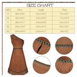 Shihanee 4 Pcs Halloween Women Costume Set Maiden Princess Costume Dress Outfit for Halloween(Large) - Retail: $40