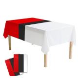 SAVITA 2pcs Red and White Cartoon Anime Party Tablecloth, 108x180cm/43x71in Large Plastic Table Cloth Cover for Birthday Kids Events Supplies Decorations - Retail: $8