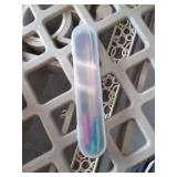 2PCS Metal Cuticle Pusher and Scraper (Chameleon/Rainbow), Colorful Nail Trimmer Cutter Stainless Steel Gel Scraper Tool, Polish Remover Peeler Salon Manicure Cleaner for Fingernail and Toenail - Reta