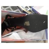 Reitoye Black Heels for Women Open Toe Chunky High Heels Strappy Ankle Strap Sandals Womens Size 10 - Retail: $48
