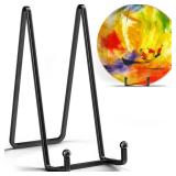 IPAME 12 Inch Large Plate Stands for Display - Metal Picture Frame Easel Stands for Plates, Books, Platters, Plaques, Decor (2 Pack) - Retail: $20