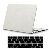 APPLE LOGO CUT OUTKEROM Crocodile Case for MacBook Pro 14 Inch 2025-2021 M5 M4 M3 M2 M1 Chip A3434 A3112 A3185 A3401 A2918 A2992 A2779 A2442, Aligator Skin Snakeskin PU Leather Hardshell & Keyboard Co