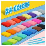 ESSENSON Magic Clay - Air Dry Clay 24 Colors, Modeling Clay for Kids with Tools, Toys Gifts for Age 3 4 5 6 7 8+ Years Old Boys Girls Kids - Retail: $7