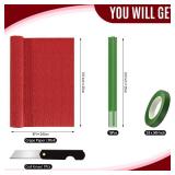 Crepe Paper Roll (9.8Inch x 8.2Ft/3Rolls),DIY Gift Crepe Paper Sheet Color Paper Flower Set for Birthday Decoration, Party Decoration and Wedding Decoration (Red) - Retail: $10