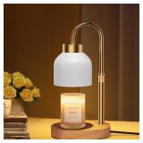 WUEAOA Candle Warmer Lamp, with Timer Dimmer, Height and Brightness Adjustable, Modern Electric Wax Warmer for Women Mom, Best Birthday and House Warming Gift for New Home Decor - Retail: $25