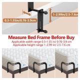 Mattress Slide Stopper, YUOROS Corner Mattresses Retainer Bar Keep Mattress from Sliding Stopper to Prevent Sliding Holder in Place Gripper for Metal Bed Frame - Retail: $23