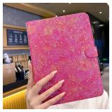 YOUSIDUN Glitter Case for iPad (A16) 11th Gen 11 Inch 2025/iPad 10th Generation 10.9\" 2022â Sparkly Cover with Pencil Holder & Auto Sleep/Wake | Stylish Tablet Case for Women(Rose Pink) - Retail