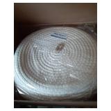 Sea Team Round Cotton Rope Storage Basket with Lid, Decorative Woven Storage Bin, Pot, Caddy, Organizer, Container for Snacks, Towels, Plants, 13 x 9 Inches (Large, Cream) - Retail: $28