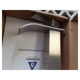 Ryuwanku Bathroom Faucet Brushed Nickel Modern Waterfall Bathroom Sink Faucet with Single Handle Suitable for 1 or 3 Holes,Supply Deck Plate and Hose - Retail: $29