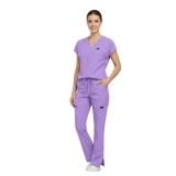 VIAOLI Scrubs for Women - V-Neck Top & Cargo Pants Uniform Womenâs Medical Scrubs Set for Nurses, Doctors - Retail: $30
