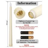 Funtery 48 Pcs Flameless LED Taper Candles Battery Operated Candles Bulk LED Candlesticks Flickering for Valentines Church Wedding Carnival Party Decorations(Ivory,Classic Style) - Retail: $49