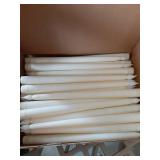 Funtery 48 Pcs Flameless LED Taper Candles Battery Operated Candles Bulk LED Candlesticks Flickering for Valentines Church Wedding Carnival Party Decorations(Ivory,Classic Style) - Retail: $49
