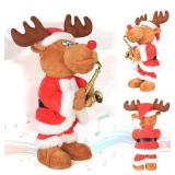 Gfilay Singing Saxophone Rudolph Reindeer Plush â 14