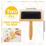 Tessco for you 2 Pcs Wool Carders, Hand Carders for Wool Needle Felting Brush Needle Felting Carding Brushes Tools for Craft Felt Project(Black,Small,Classic Style) - Retail: $15