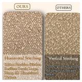 JoraLion Boucle Lumbar Pillow Cover 14x24 inch, Beige Textured Throw Pillow Cover Cushion Case for Sofa Bed Couch Living Room, Pack of 1 (Cover Only) - Retail: $18