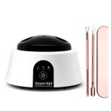 Electric Nail Soaking Bowl, 50% Faster Nail Soak off Bowl Manicure Nail Soaker with Gold Cuticle Pusher for Acrylic Nail Polish Remover - Retail: $26