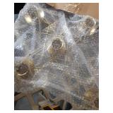 Jingmore 1 Pcs Christmas Advent Candle Wreath Ring Metal Candle Holder for Pillar Advent Rustic Candlesticks Holders for Xmas Table Centerpiece Decor Home (Thin,Cross) - Retail: $13