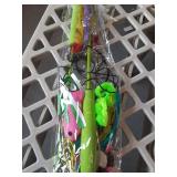 ChicWow Interactive Retractable Cat Wand & Hanging Toys for Cats - 2 Wands, 2 Hanging, 7 Teaser Cat Toys for Indoor Adult Cats Kitten, Includes Feather, Mouse, Fish, Worm, 1 Spare Elastic Rope - Retai