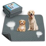 Casa Paw Washable Pee Pads for Dogs, Fast Absorbent Reusable Dog Pee Pads, Non Slip Puppy Pads Pet Training Pads for Whelping, Potty, Housebreaking, Playpen, Crate (2 Pack, 36\" x 48\")