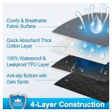 Casa Paw Washable Pee Pads for Dogs, Fast Absorbent Reusable Dog Pee Pads, Non Slip Puppy Pads Pet Training Pads for Whelping, Potty, Housebreaking, Playpen, Crate (2 Pack, 36\" x 48\")