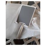 OMOTON Cell Phone Stand, Adjustable Angle Height Desk Phone Dock Holder for iPhone Air 17 Pro Max/Plus/XS/XR, Samsung Galaxy S20 / S10 / S9 / S8 and Other Phones (3.5-7.0-Inch),Silver - Retail: $10