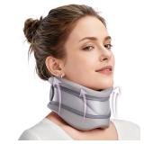 babaka Neck Brace for Neck Pain and Support, Soft neck brace cervical collar for Women & Men, Neck support with support Pad, neck braces for sleeping, Relieves Pain and Spine Pressure (S(10.2\"-14.2\"