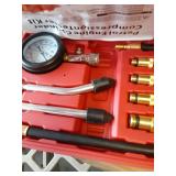 BETOOLL 9pcs Compression Tester with Spark Plug Tester - 300PSI Car and Motorcycle Engine Cylinder Compression Gauge Automotive Tool - Retail: $24