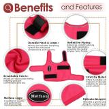 Meifsou Dog Anxiety Vest, Skin-Friendly Thunder Jacket for Dogs, Dog Calming Shirt for Thunder, Fireworks, Vet Visits and Separation - Keep Pet Calm Without Medicine, Fit for Small Medium Large Dogs -