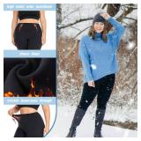 We Fleece 3 Pack Plus Size Fleece Lined Leggings Women - Stretchy -4X Warm Winter Yoga Pants Thermal Leggings Black - Retail: $29