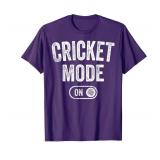 BLACK Cricket Mode On Funny Cricketer Gift Bowler Coach T-Shirt XL - Retail: $20