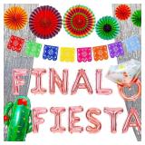 JeVenis Luxury Final Fiesta Bachelorette Party Decoration Final Fiesta Backdrop Final Fiesta Balloon Last Fiesta Bachelorette Decoration Mexican Bachelorette Decoration Final Fiesta Banner - Retail: $