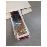 Hair Tinsel Kit 12 Colors, 2500 Strands 48 Inches Sparkling Tinsel Hair Extensions with Tool, Fairy Hair Tinsel for Birthday Halloween Christmas New Year Party - Retail: $10