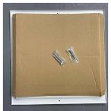 HBW 12\"x 12\" (Duct Opening Size) 4-Way Stamped Face Steel Ceiling/sidewall Air Supply Register - Vent Cover - Actual Outside Dimension 13.75\" X 13.75\" - Retail: $24