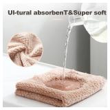 K&janet6am Dish Towels for Kitchen, 8 Pack Premium Coral Velvet Dish Cloths for Washing Dishes, Super Absorbent Coral Fleece Cleaning Cloths, Nonstick Oil Washable Fast Drying Rags - Retail: $8