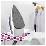 COTTY HOME Extra Thick Ironing Board Covers with Pad Standard Size 15x54, Heat Reflective Full Scorch Resistant Padding, Snug Fit Non-Slip Nose Pocket Fastener Straps Elastic Edges, Polka Dots - Retai