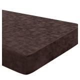 SearchI PU Leather Sofa Couch Cushion Covers Replacement Reversible Cushion Slipcovers Sofa Seat Cover Furniture Protector Sofa Slipcover Soft with Elastic Bottom(Medium, Printed PU Brown) - Retail: $