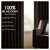UHITECH 108 Inch Long Blackout Curtains Living Room Darkening Terracotta Black Out Curtain for Bedroom Window Back Tab Rod Pocket Outdoor Waterproof Farmhouse Light Blocking Drapes Patio - Retail: $60