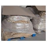 Bulk Used Burlap and Plastic Wrap Bundle