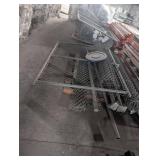 Chain Link Fence Components with Posts misc lot