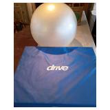 Exercise Ball with Blue drive exercises pad 6ftx3ft Exercise Ball with Blue drive exercises pad 6ftx3ft